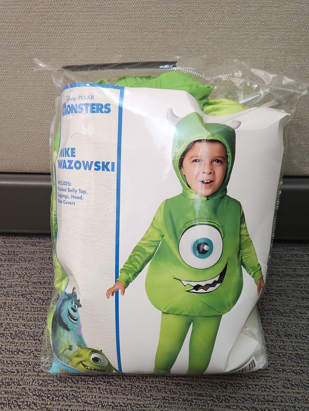 Spirit Halloween Monsters Inc Mike Wazowski Costume Toddler 5T-6T - Picture 14 of 16